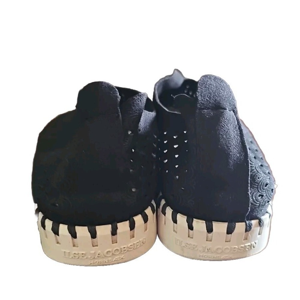 Ilse Jacobsen Slip On Flat Shoes Nonslip Black Women 40/9.5 Cute Comfy U08 - Picture 2 of 7